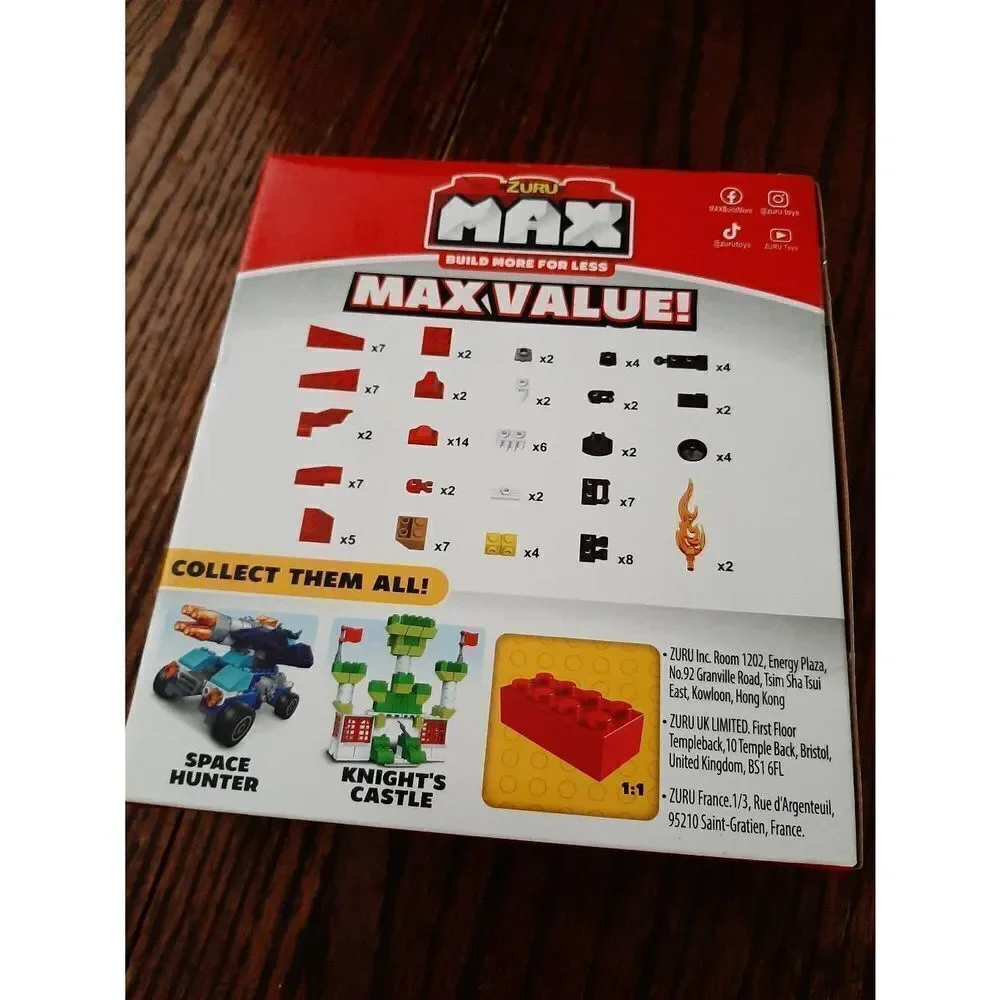 New 2 Zuru Max Building Block Sets Knight Castle Dragon Attack Compatible w Lego